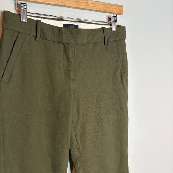 J. Crew dark green wool blend Campbell Trousers - Picture 2 of 5